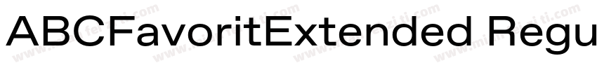 ABCFavoritExtended Regular字体转换